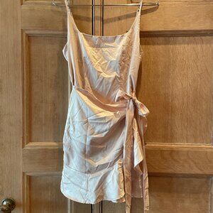 NWT Princess Polly Champagne Satin Dress, Size 6